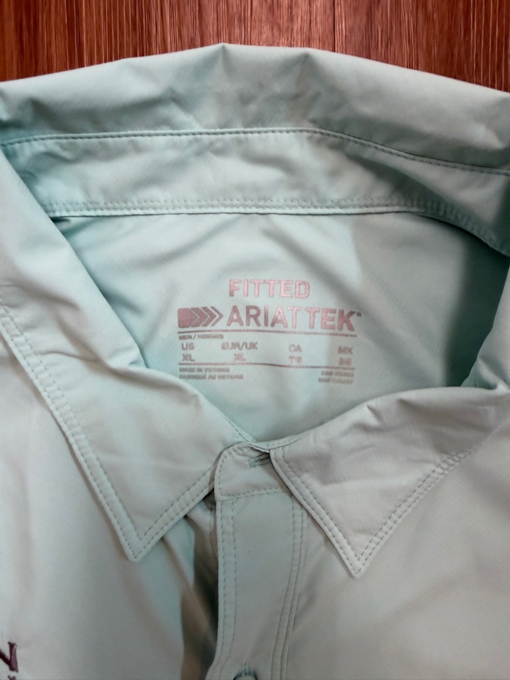 Ariat Tek Short Sleeve Vented Shirt - XL - Picture 3 of 6